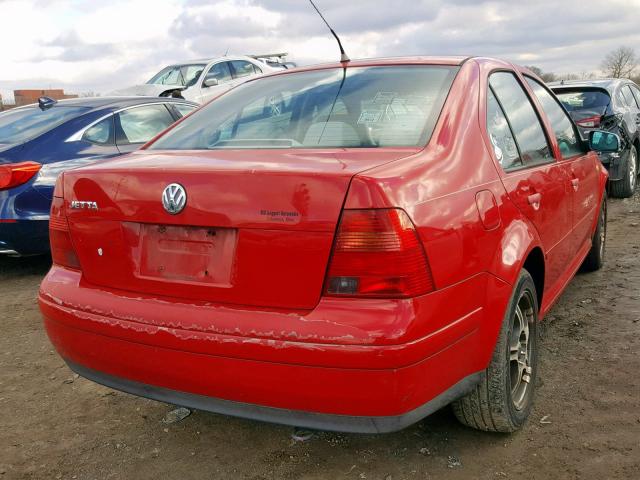 3VWSA29M3YM051750 - 2000 VOLKSWAGEN JETTA GLS RED photo 4