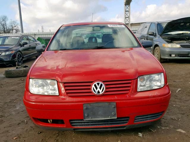 3VWSA29M3YM051750 - 2000 VOLKSWAGEN JETTA GLS RED photo 9