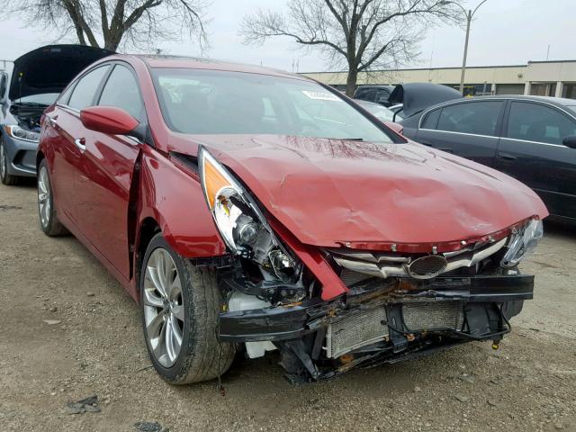 5NPEC4AC1BH053552 - 2011 HYUNDAI SONATA SE RED photo 1