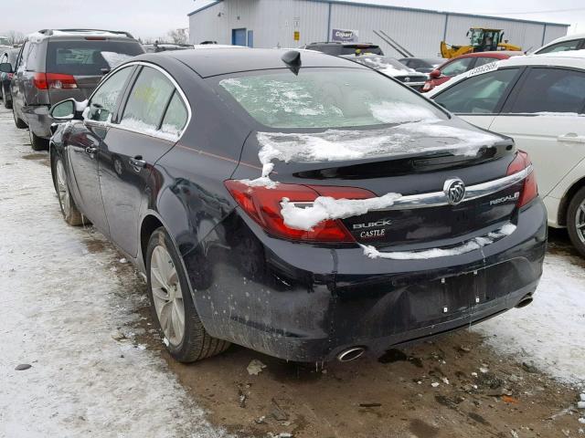 2G4GN5EX6F9118616 - 2015 BUICK REGAL PREM BLACK photo 3