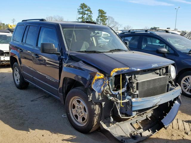 1C4NJRBB7CD672379 - 2012 JEEP PATRIOT SP BLUE photo 1