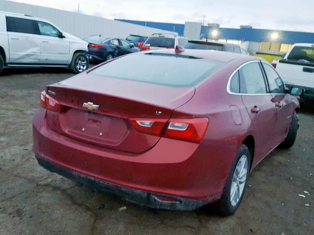 1G1ZE5STXHF155198 - 2017 CHEVROLET MALIBU LT 红色 照片 4