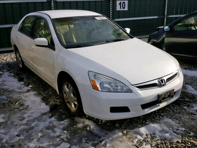 1HGCM56307A132729 - 2007 HONDA ACCORD SE WHITE photo 1