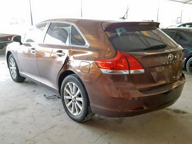 4T3ZA3BB3AU021197 - 2010 TOYOTA VENZA BASE BROWN photo 3