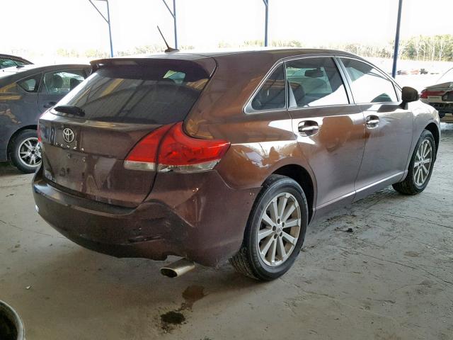 4T3ZA3BB3AU021197 - 2010 TOYOTA VENZA BASE BROWN photo 4