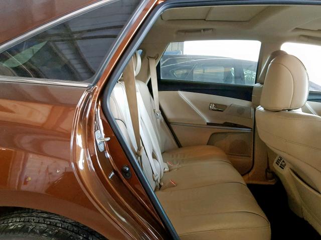 4T3ZA3BB3AU021197 - 2010 TOYOTA VENZA BASE BROWN photo 6