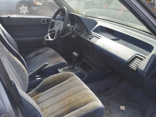 JHMCA564XHC018550 - 1987 HONDA ACCORD LXI BLUE photo 5