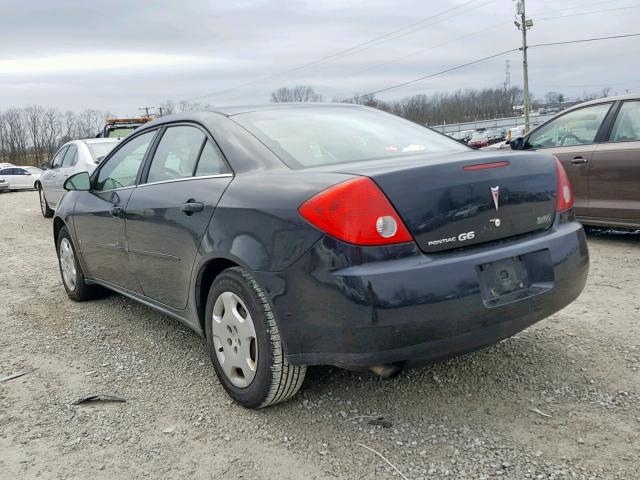 1G2ZF58B874258329 - 2007 PONTIAC G6 VALUE L BLACK photo 3