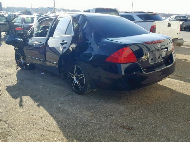 3HGCM56417G702828 - 2007 HONDA ACCORD LX BLACK photo 3