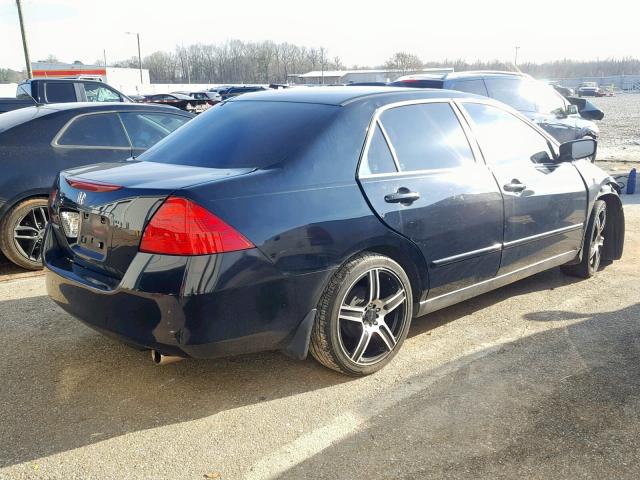 3HGCM56417G702828 - 2007 HONDA ACCORD LX BLACK photo 4