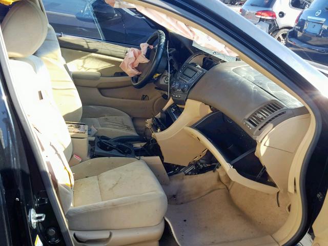 3HGCM56417G702828 - 2007 HONDA ACCORD LX BLACK photo 5