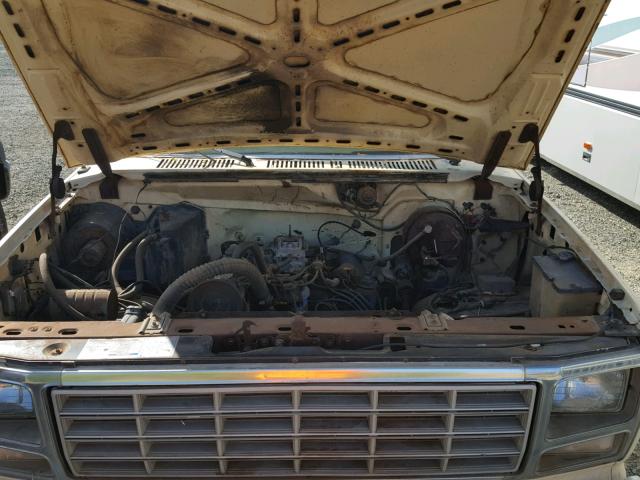 F37ZRHG0198 - 1980 FORD F350 CREAM photo 7