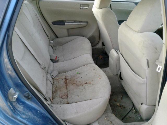 JF1GE616X8G506871 - 2008 SUBARU IMPREZA 2. Azul foto 6