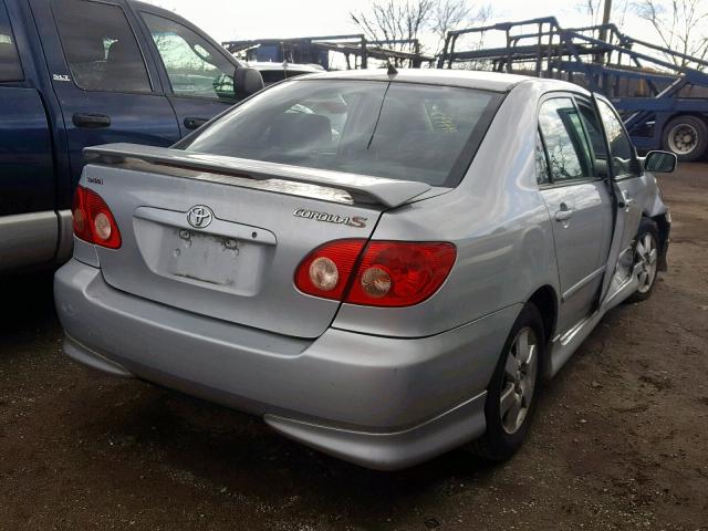 2T1BR32E65C450094 - 2005 TOYOTA COROLLA CE SILVER photo 4