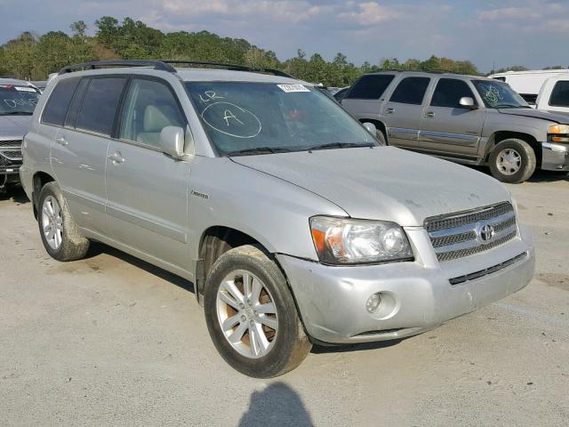 JTEDW21AX60001471 - 2006 TOYOTA HIGHLANDER SILVER photo 1