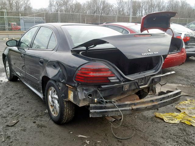 1G2NE52F04M654960 - 2004 PONTIAC GRAND AM S BLACK photo 3