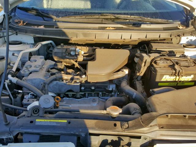 JN8AS58T59W320133 - 2009 NISSAN ROGUE S WHITE photo 7