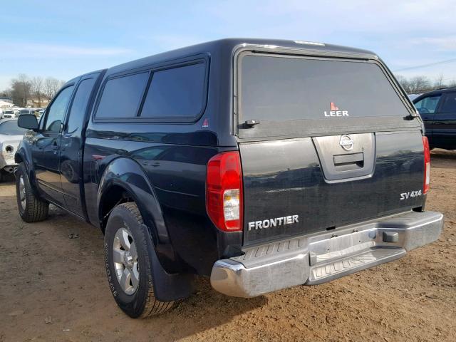1N6AD0CW8BC405224 - 2011 NISSAN FRONTIER S BLACK photo 3