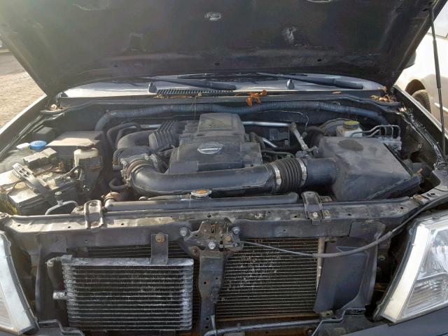 1N6AD0CW8BC405224 - 2011 NISSAN FRONTIER S BLACK photo 7