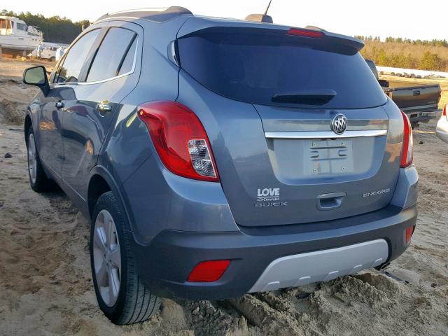 KL4CJASB5FB203584 - 2015 BUICK ENCORE SILVER photo 3