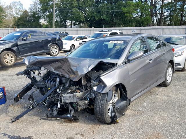 5NPEB4AC0EH849376 - 2014 HYUNDAI SONATA GLS GRAY photo 2