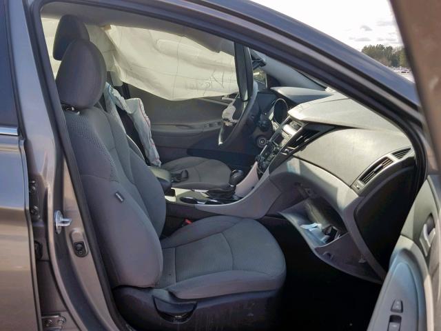 5NPEB4AC0EH849376 - 2014 HYUNDAI SONATA GLS GRAY photo 5