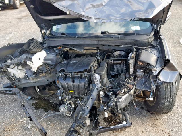 5NPEB4AC0EH849376 - 2014 HYUNDAI SONATA GLS GRAY photo 7