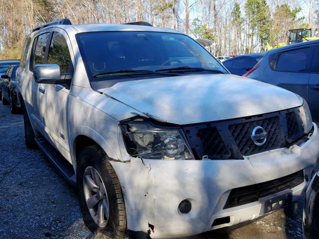 5N1AA08D09N602336 - 2009 NISSAN ARMADA SE WHITE photo 1