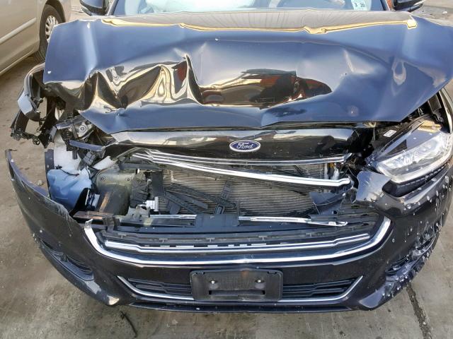 3FA6P0K92FR166519 - 2015 FORD FUSION TIT BLACK photo 7