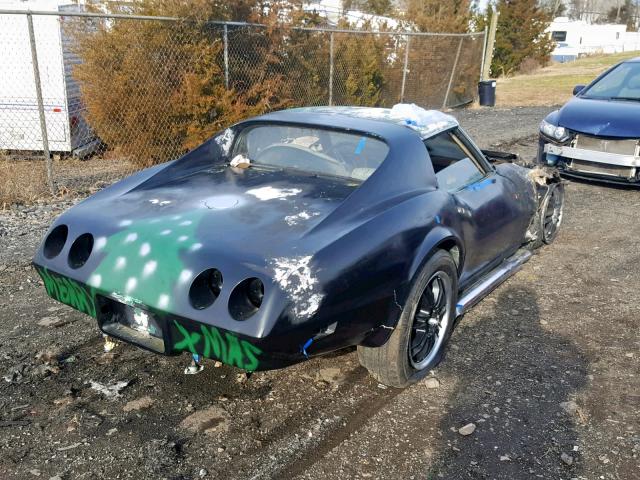 1Z37J4S429074 - 1974 CHEVROLET CORVETTE BLUE photo 4