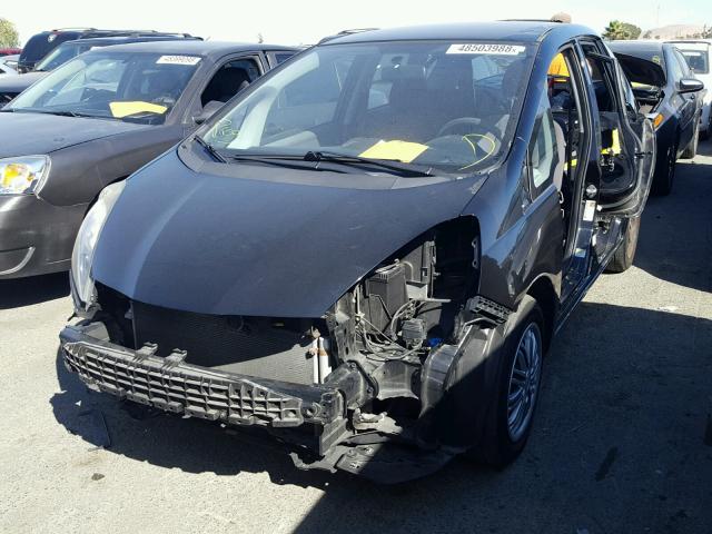 JHMGE88219S007477 - 2009 HONDA FIT BLACK photo 2