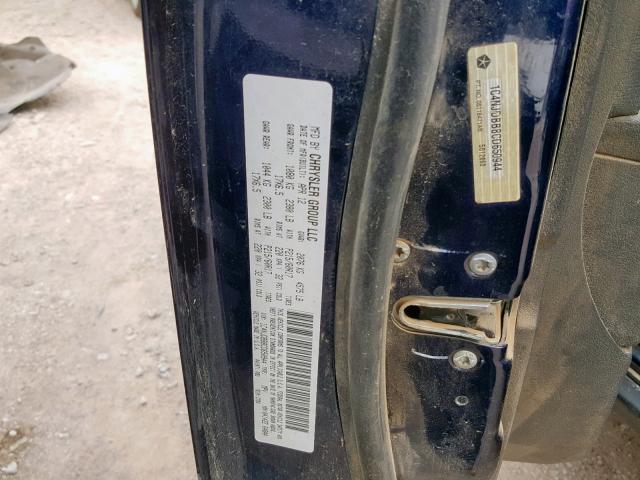 1C4NJDBB8CD650944 - 2012 JEEP COMPASS SP ლურჯი ფოტო 10