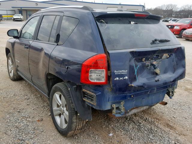 1C4NJDBB8CD650944 - 2012 JEEP COMPASS SP ლურჯი ფოტო 3