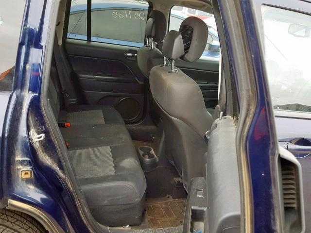 1C4NJDBB8CD650944 - 2012 JEEP COMPASS SP ლურჯი ფოტო 6