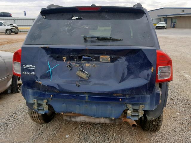 1C4NJDBB8CD650944 - 2012 JEEP COMPASS SP ლურჯი ფოტო 9