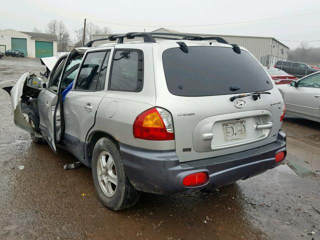 KM8SC73D54U845668 - 2004 HYUNDAI SANTA FE G GRAY photo 3