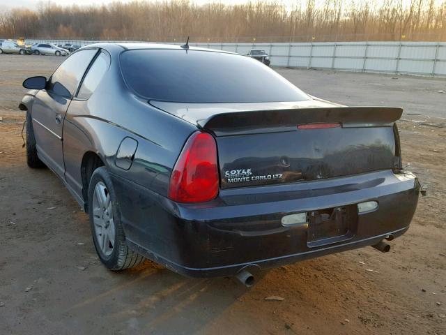 2G1WN151469338012 - 2006 CHEVROLET MONTE CARL BLACK photo 3