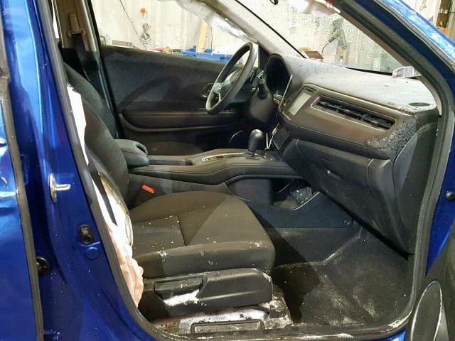 3CZRU6H50JM725959 - 2018 HONDA HR-V EX BLUE photo 5