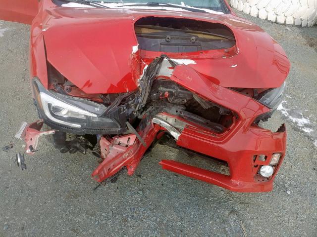 JF1VA1J68F8813498 - 2015 SUBARU WRX LIMITE RED photo 9