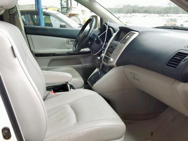 JTJHW31U882055975 - 2008 LEXUS RX 400H WHITE photo 5