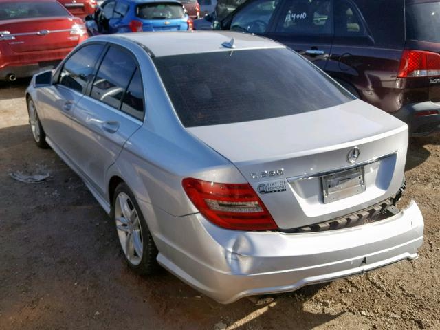 WDDGF4HB0CA620989 - 2012 MERCEDES-BENZ C 250 SILVER photo 3