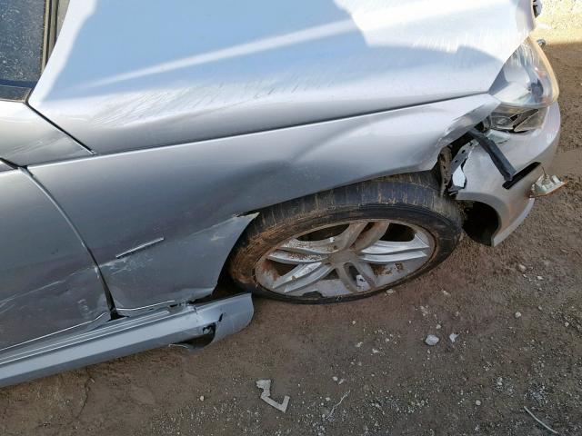 WDDGF4HB0CA620989 - 2012 MERCEDES-BENZ C 250 SILVER photo 9