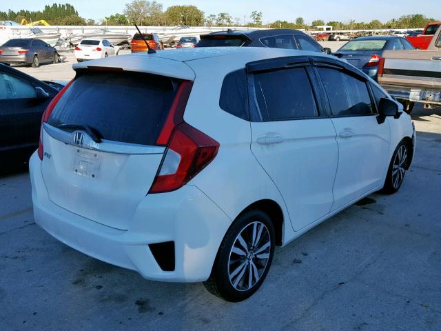 3HGGK5H88FM776402 - 2015 HONDA FIT EX WHITE photo 4