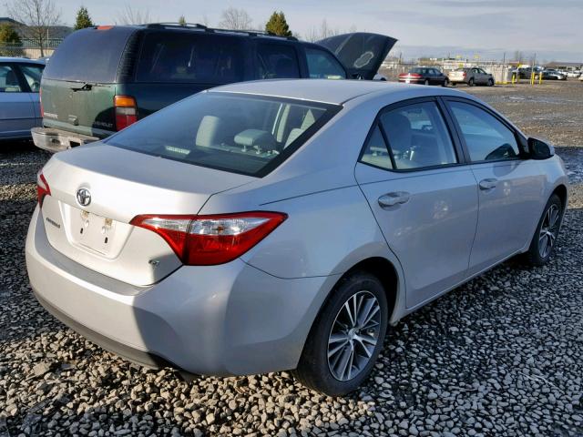 5YFBURHE1GP475707 - 2016 TOYOTA COROLLA L SILVER photo 4