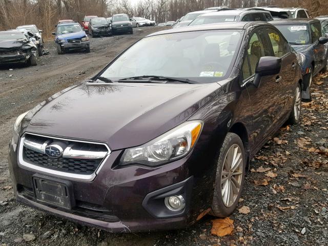 JF1GJAH61DH011113 - 2013 SUBARU IMPREZA LI PURPLE photo 2