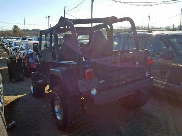 1J4FA39S72P775591 - 2002 JEEP WRANGLER / Czarny zdjęcie 3