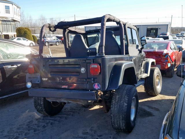 1J4FA39S72P775591 - 2002 JEEP WRANGLER / Czarny zdjęcie 4