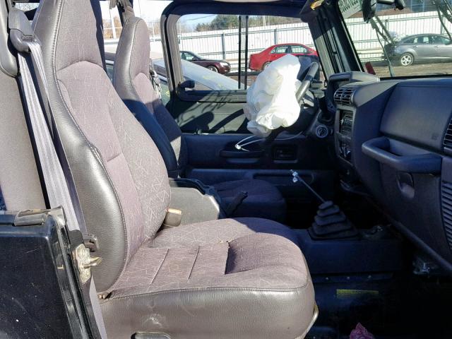 1J4FA39S72P775591 - 2002 JEEP WRANGLER / Czarny zdjęcie 5