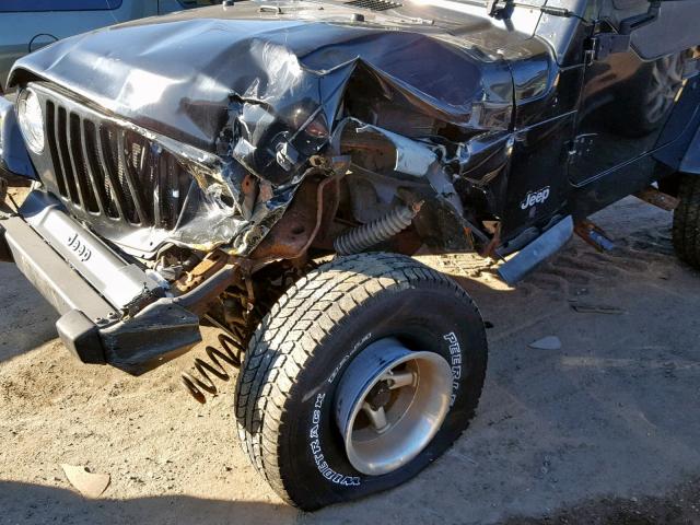1J4FA39S72P775591 - 2002 JEEP WRANGLER / Czarny zdjęcie 9