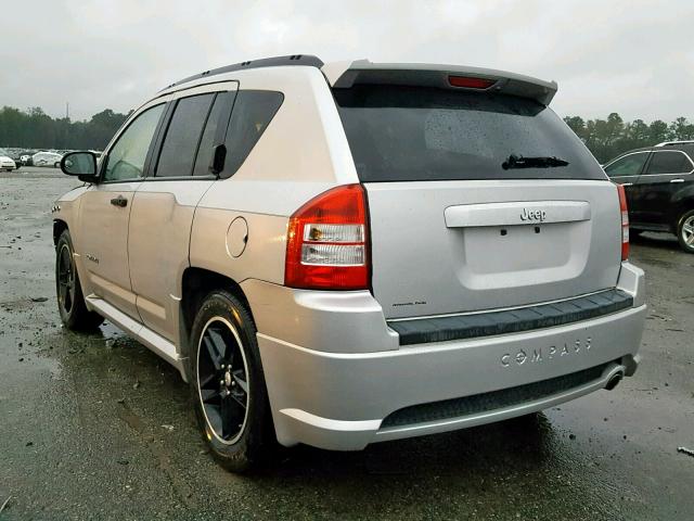 1J8FT47W48D680677 - 2008 JEEP COMPASS SP SILVER photo 3